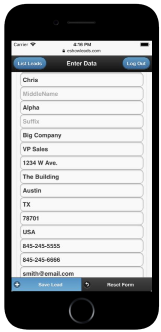 Lead Retrieval App - SINGLE USER - Psychiatric Society of Virginia 2024 Fall Meeting